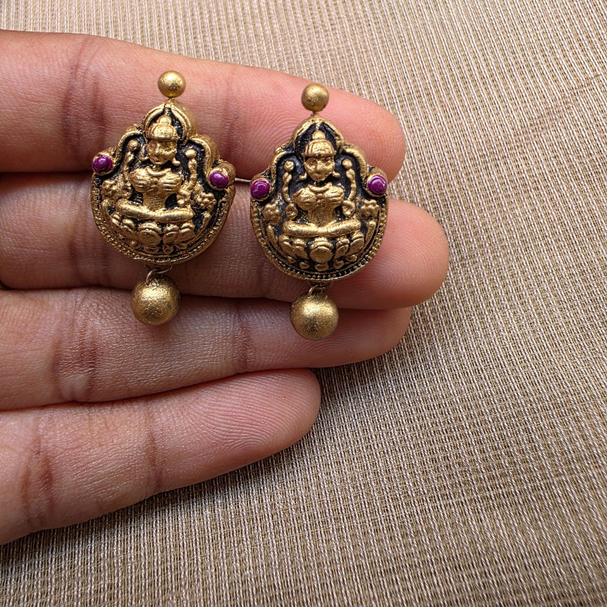 Lakshmi Choker Terracotta Jewellery Light Green