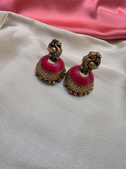 Lakshmi Hasli Pink Punch Terracotta Jewellery