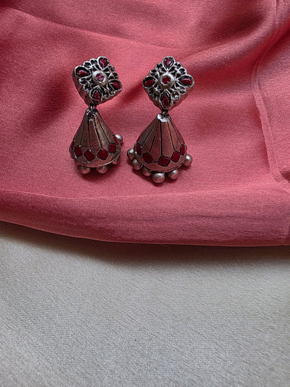 Maroon Contemporary Terracotta Jewellery