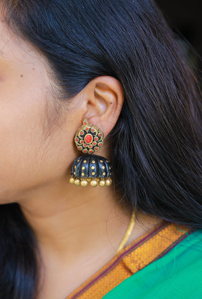Mounika Terracotta Jumka Earings - Variant3