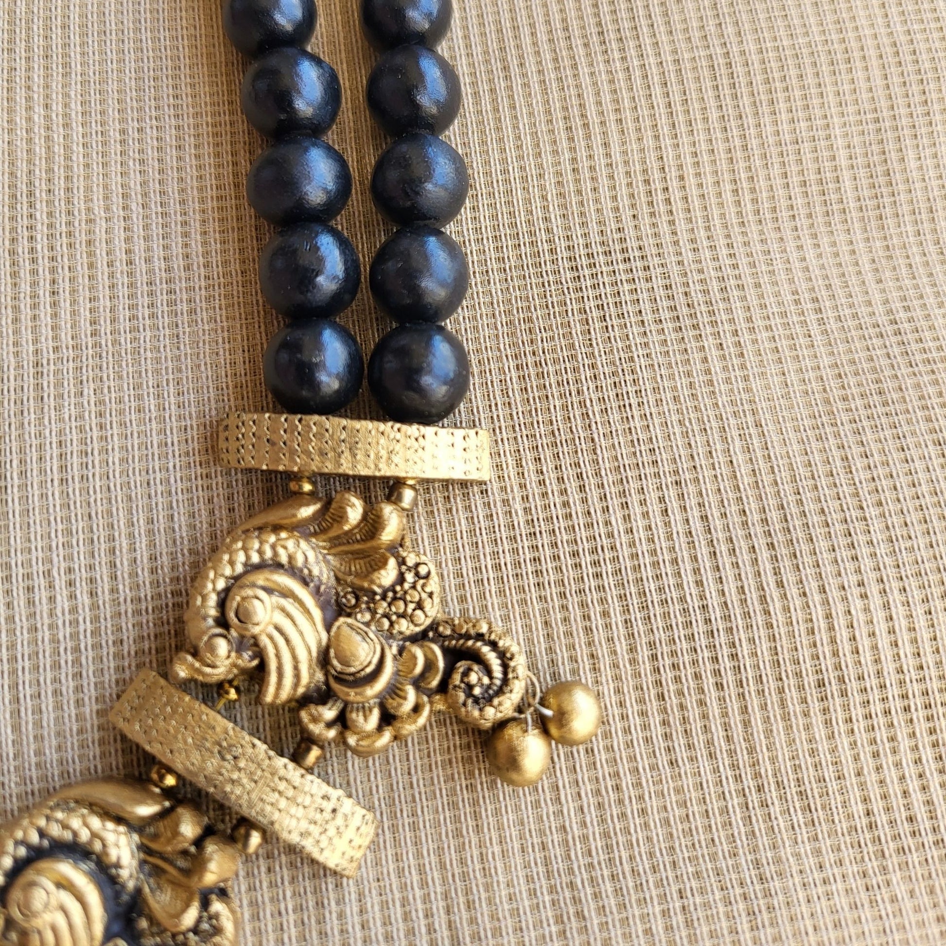 Eco-friendly handmade terracotta jewellery set India