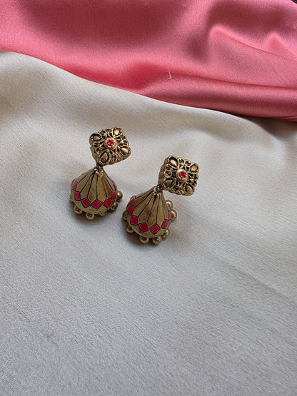 Peach Contemporary Terracotta Jewelry