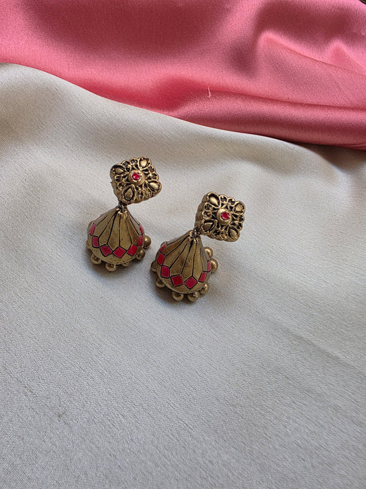 Peach Contemporary Terracotta Jewelry