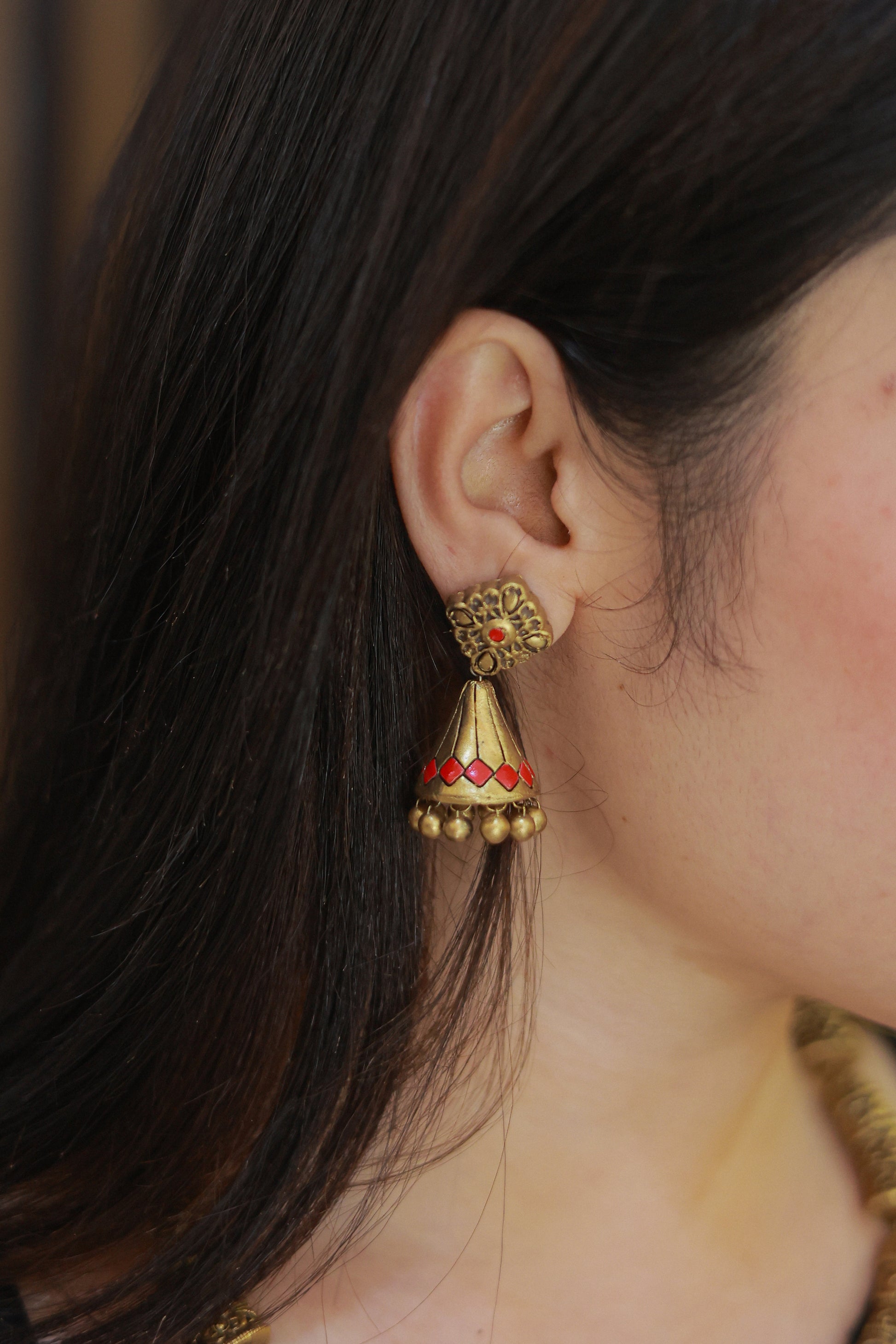 Peach Contemporary Terracotta Jewellery