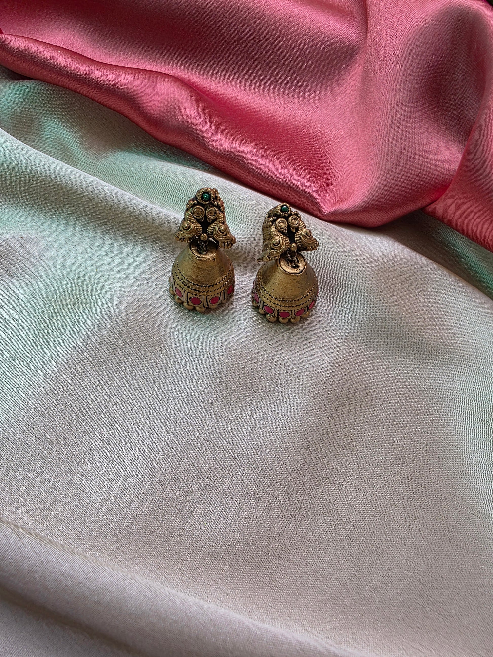 Peacock Square Terracotta Jewellery