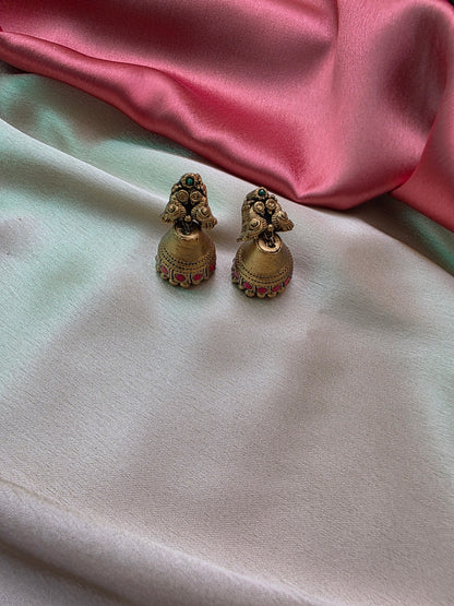 Peacock Square Terracotta Jewellery