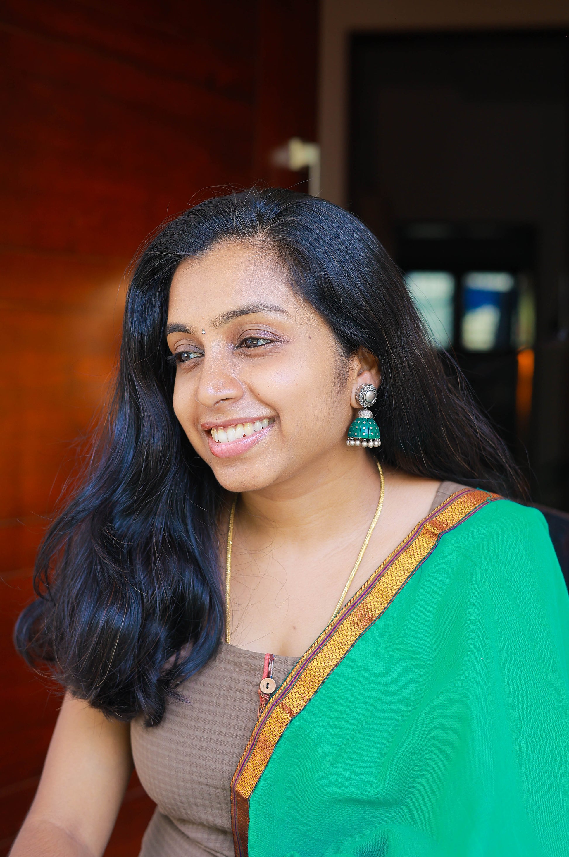 Poovizhi Terracotta Jumka Variant 3
