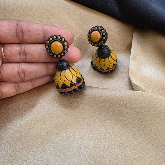 Poovizhi Terracotta Jumka Variant 5