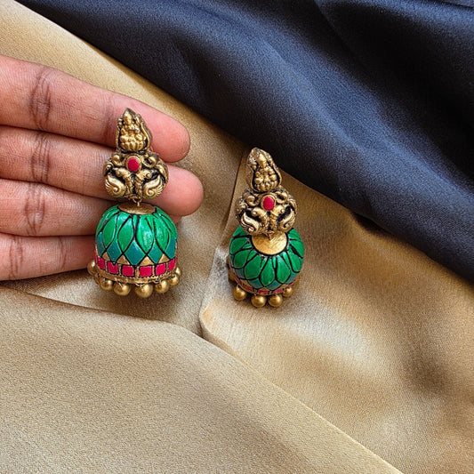 Sindhoori Terracotta Jumka Variant 1
