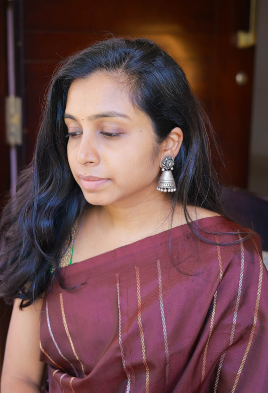 Thenmozhi Terracotta Jumka Variant 3
