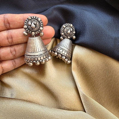 Thenmozhi Terracotta Jumka Variant 3