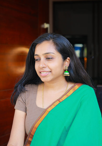 Vannam Terracotta Jumka Earrings Variant 2
